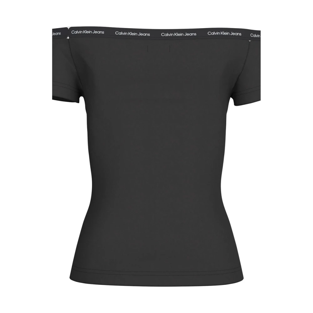 Calvin Klein Jeans Zwarte Top voor Stijlvolle Outfits Black Dames