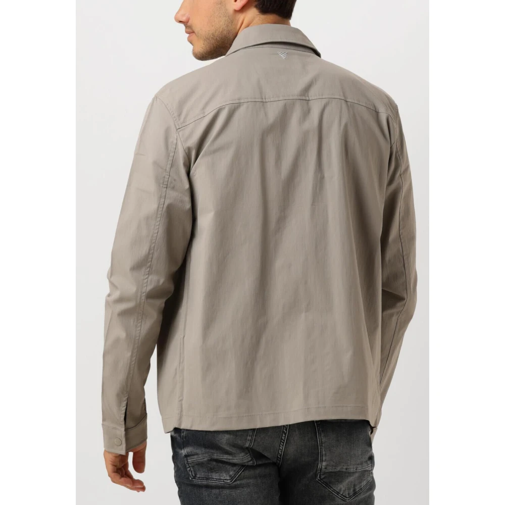 Pure Path Taupe Overshirt voor Stijlvolle Mannen Beige Heren