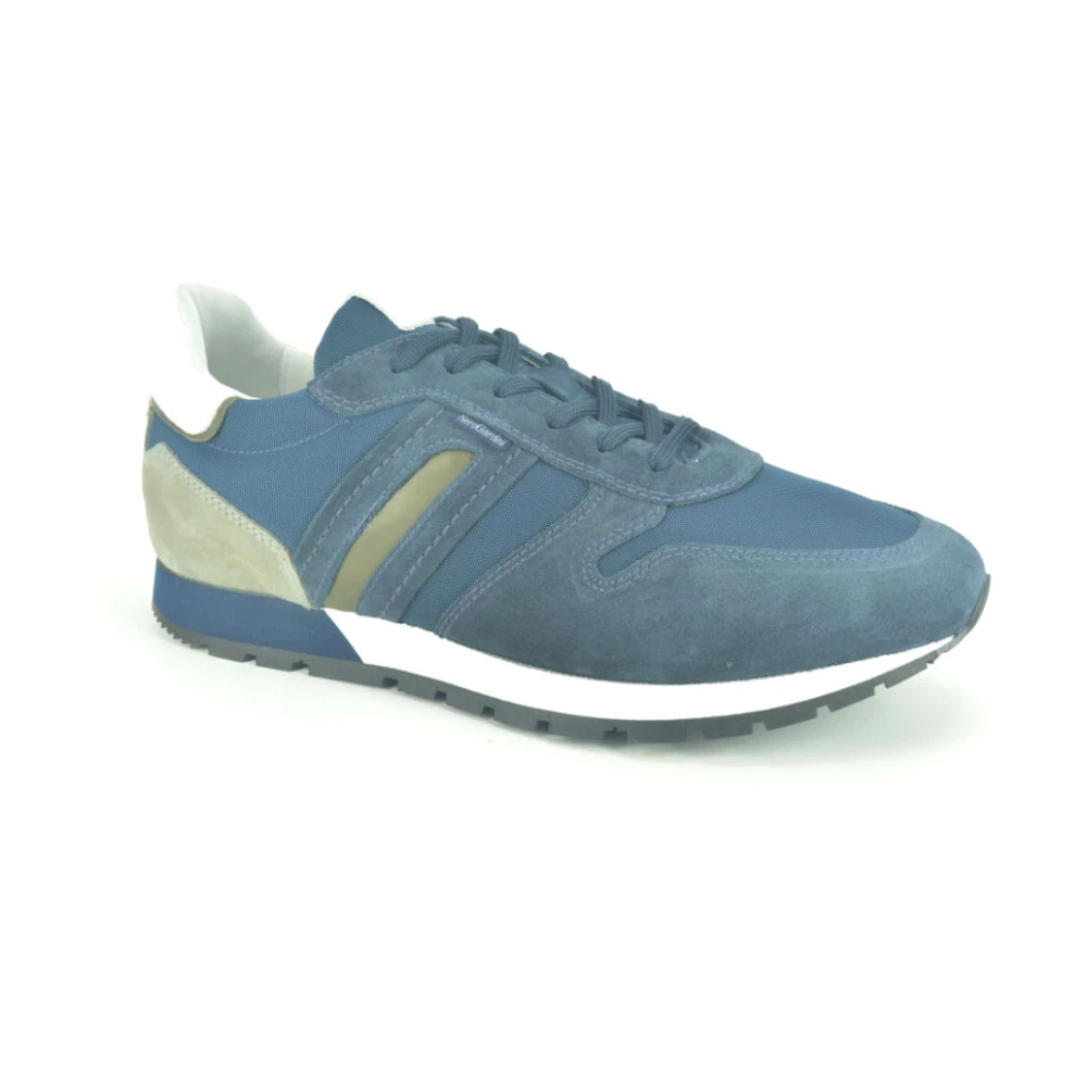Nerogiardini Suède Runner Schoenen Heren Schoenen Blauw
