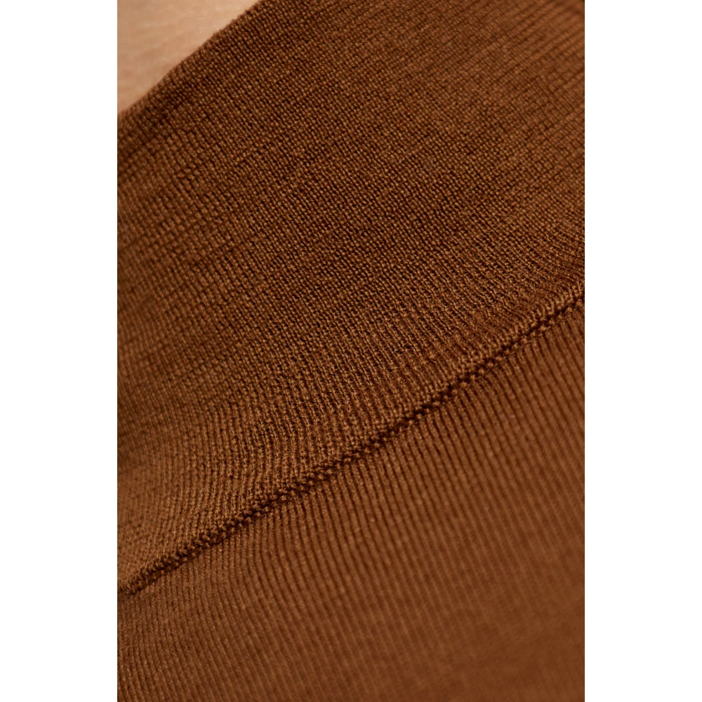 Max Mara Turtleneck Cięcina Brown Dames