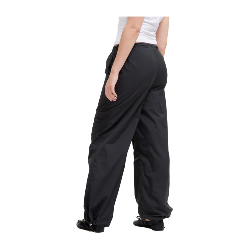 Juicy Couture Rechte Pijp Nylon Twill Parachute Broek Black Heren