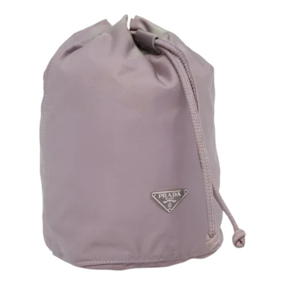 Prada Vintage Pre-owned Nylon pouches Purple Dames