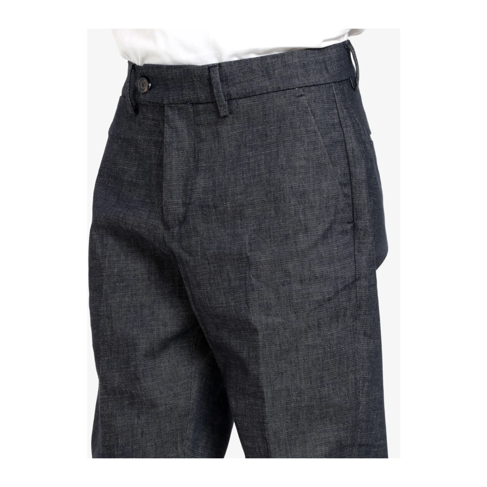 Roy Roger's Blauwe Katoenen Chino Wortelbroek Blue Heren