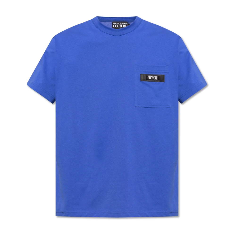Versace Jeans Couture T-shirt med ficka Blue, Herr