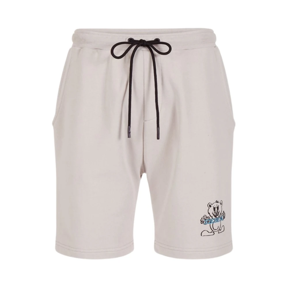 Iceberg Men's Gray Light Grey Shorts - Casual Shorts - L - Shorts