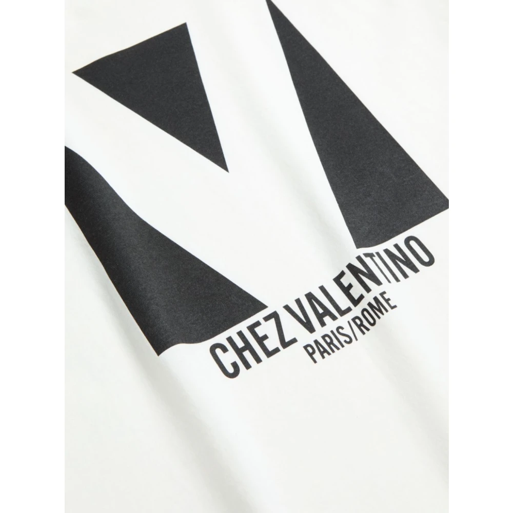 Valentino Garavani Witte Crewneck T-shirts en Polos White Dames