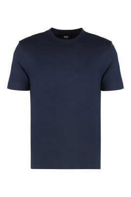 ribbed-collar-cotton-blend-t-shirt