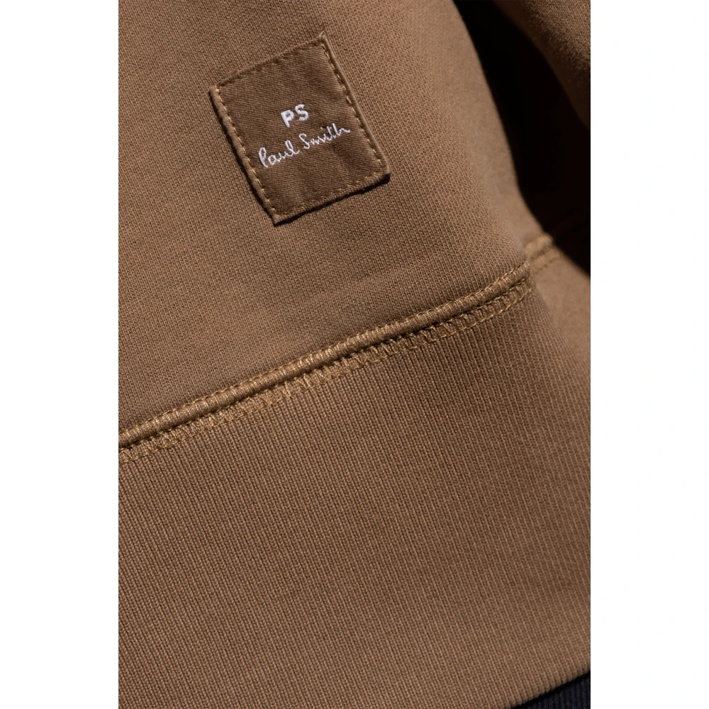 PS By Paul Smith Sweatshirt met logopatch Brown Heren
