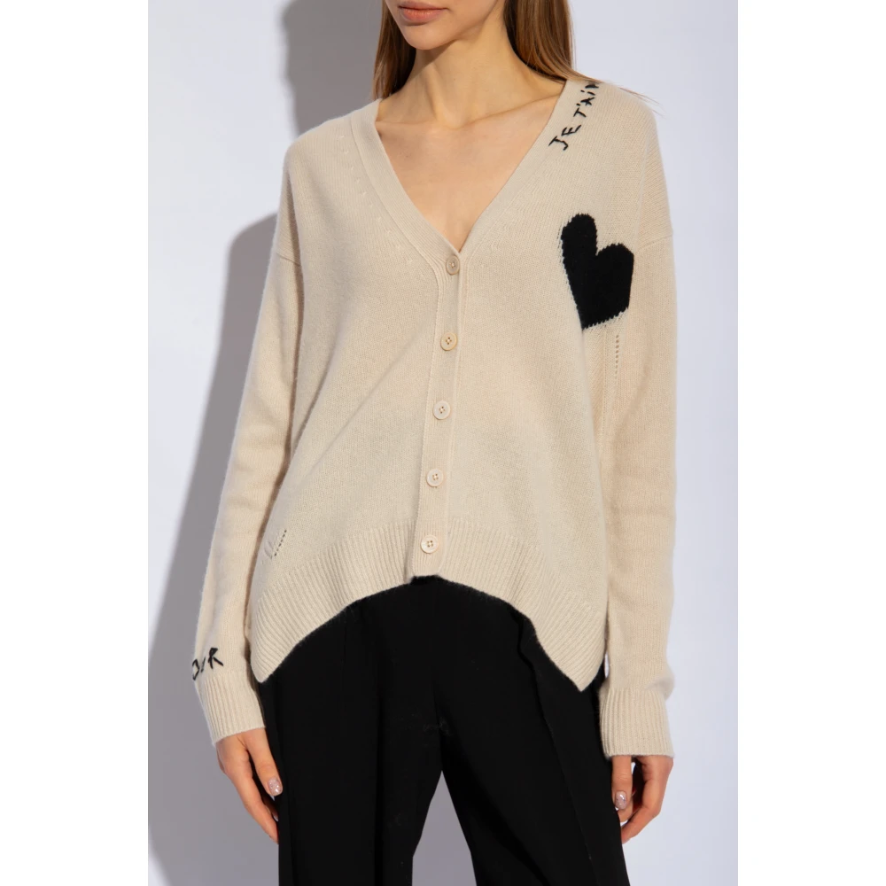 Zadig & Voltaire Mirka cashmere vest Beige Dames