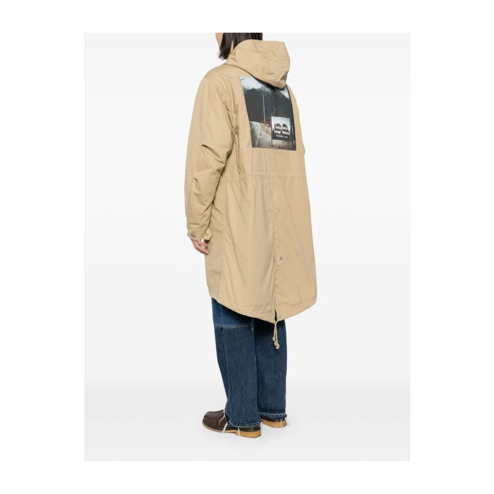 Undercover Beige Katoenen Parka Jas Beige Dames