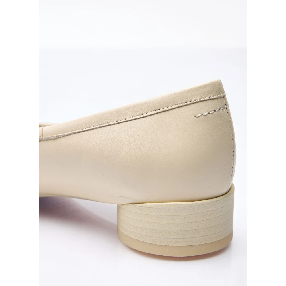 MM6 Maison Margiela Leren Anatomische Ballerina Schoenen Beige Dames