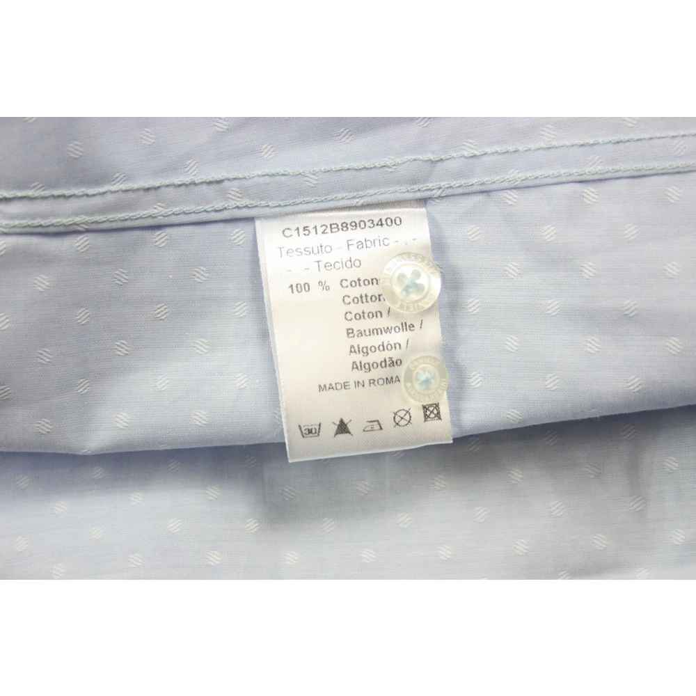 Daniele Alessandrini Casual Katoenen Overhemd Blue Heren