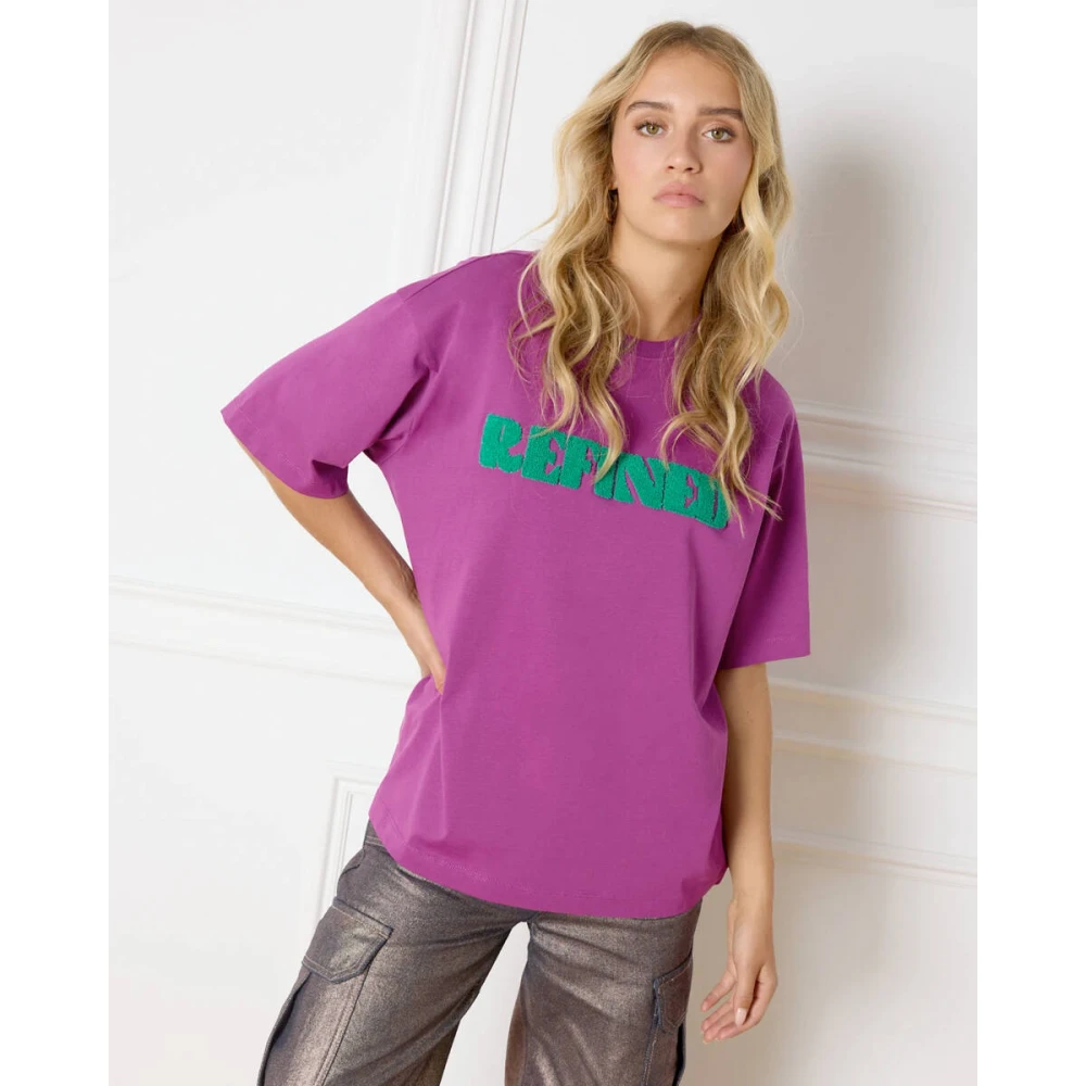 Refined Department Maggy T-Shirt Purple Dames