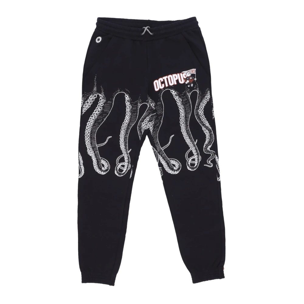 Octopus Men's Black Athletic Joggers Lightweight Tracksuit - Sweatpants - S - Trousers