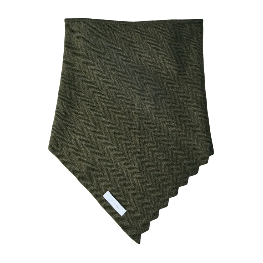 Jacquemus Uomo Verde - Le Chale Chevron Scarf - Accessories - One Size