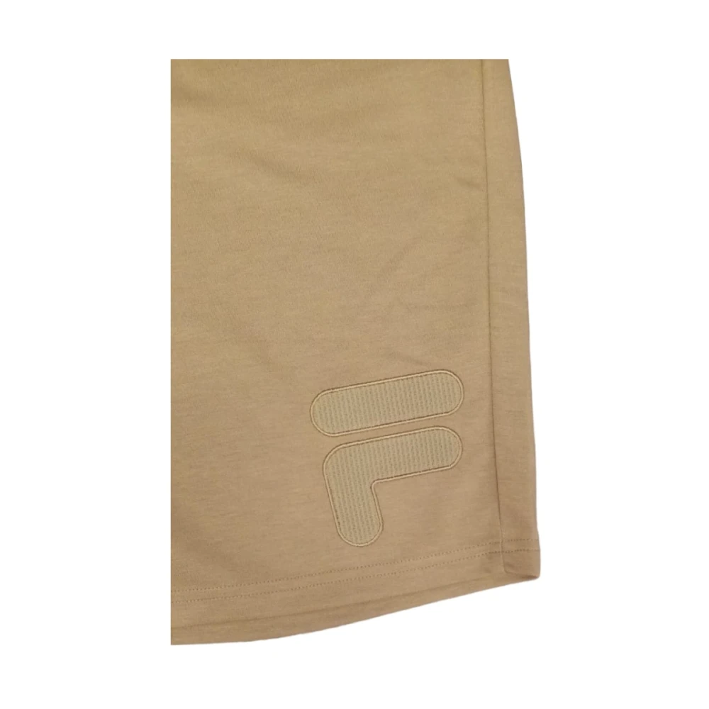 Fila Heren Shorts Calp Fam0312 Katoen Beige Heren