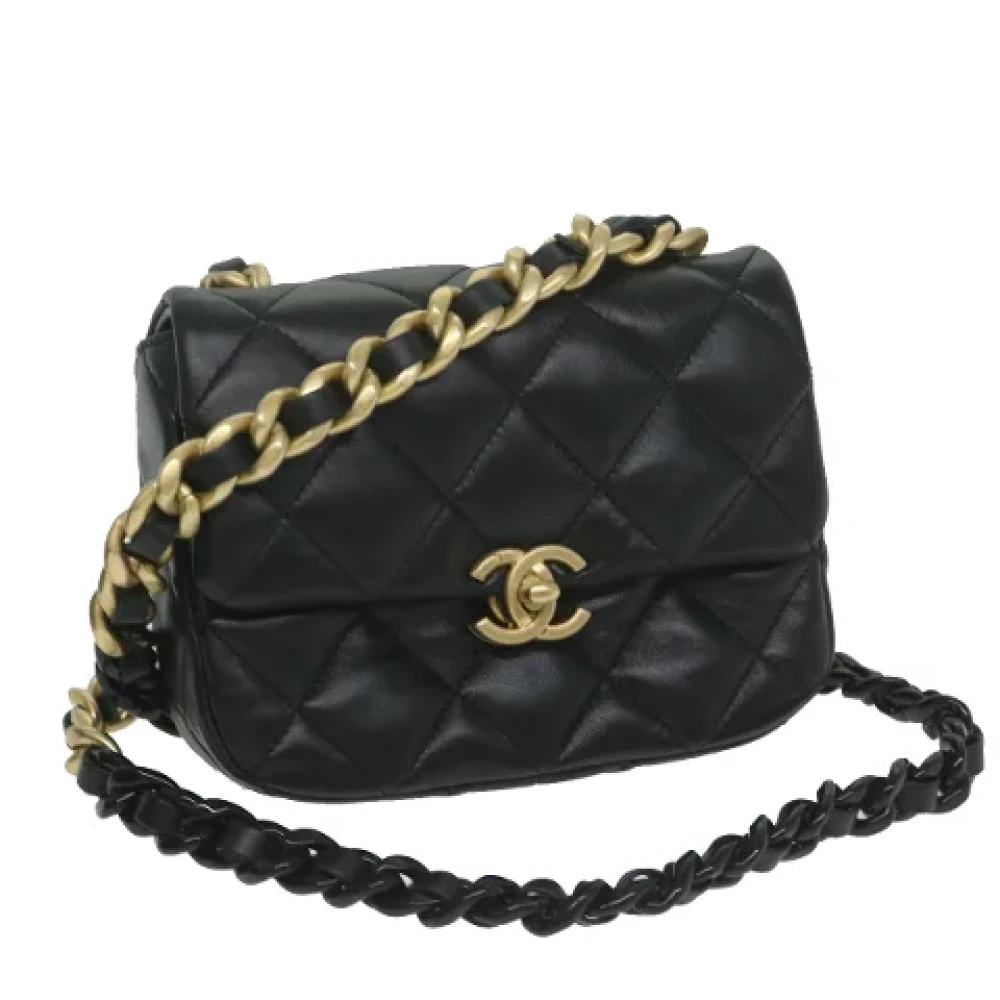 Chanel Vintage Pre-owned Leather chanel-bags Black Dames