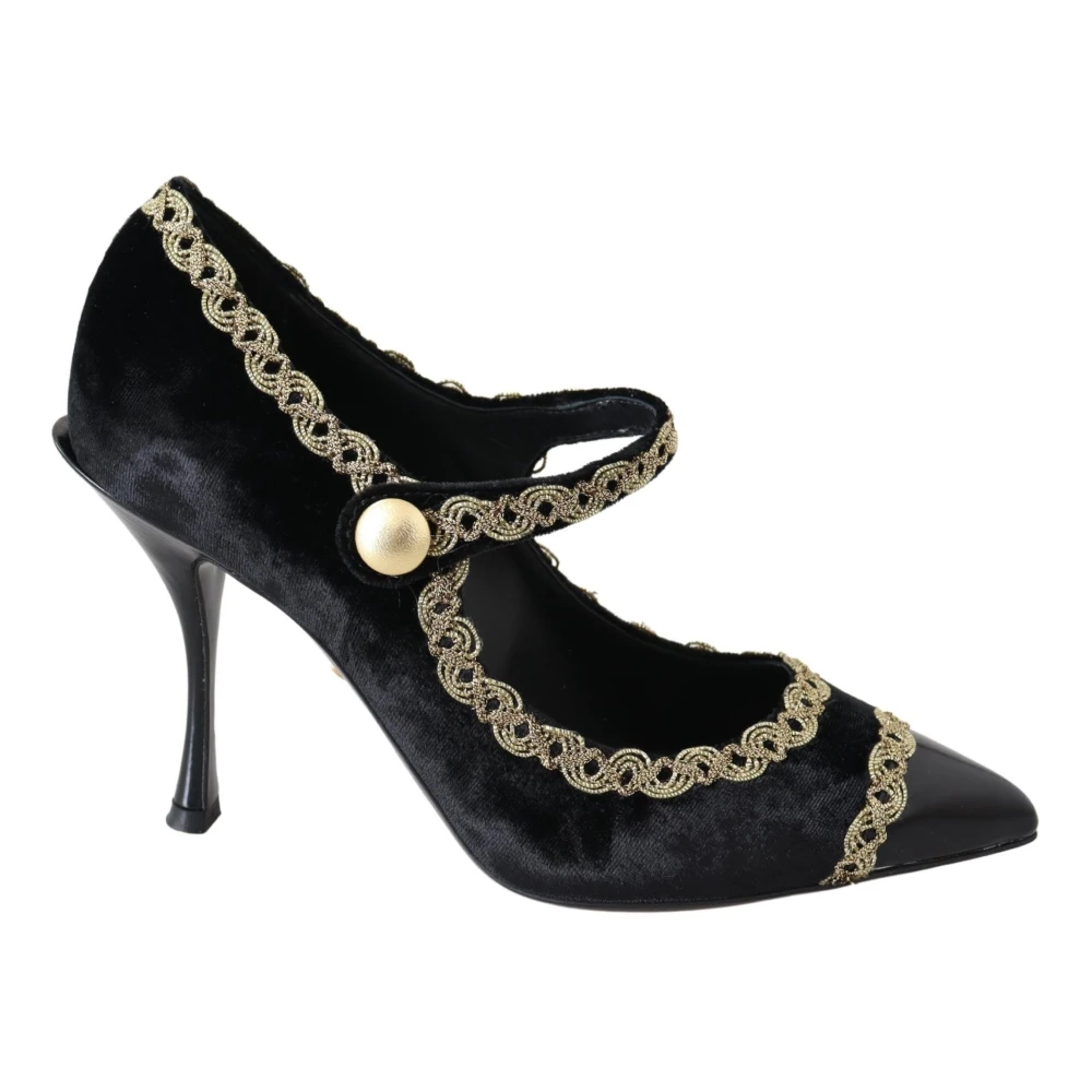 Dolce & Gabbana Women's Black Mary Janes Pumps