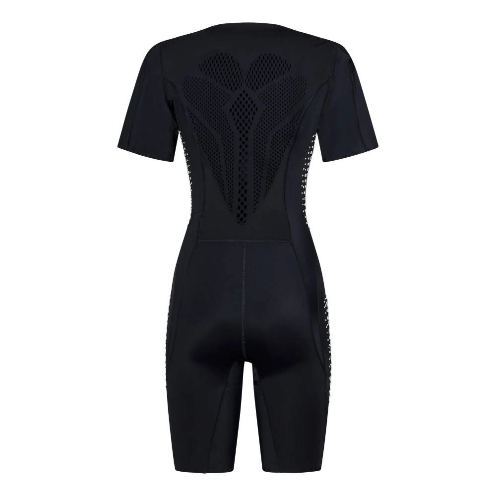 Coperni Zwarte Jurk met Zilveren Details Black Dames