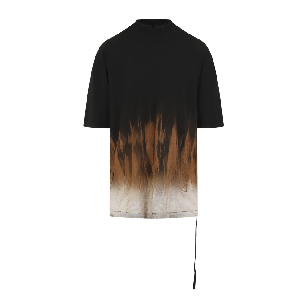 Rick Owens Zwarte Terra Jumbo Korte Mouw T-shirt Multicolor Heren