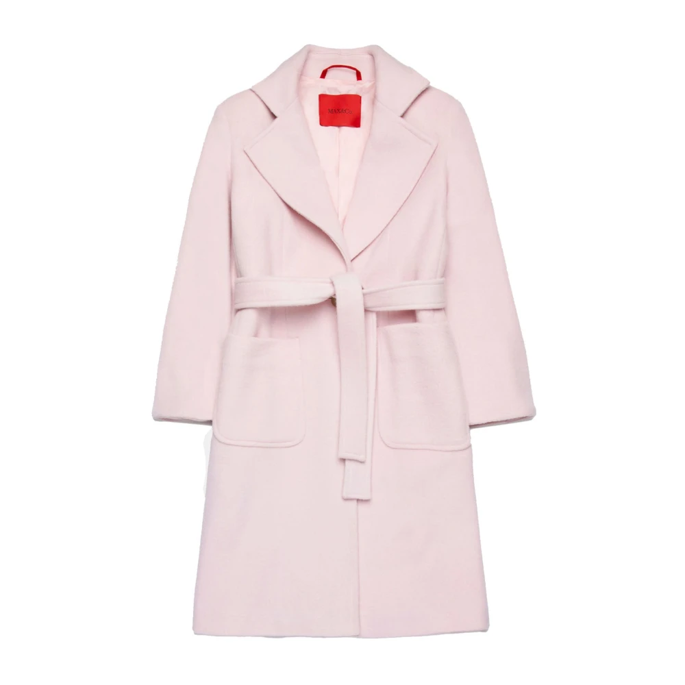 Max & Co Pink Light Jackets, Female, 16 Y, Runaway Coat