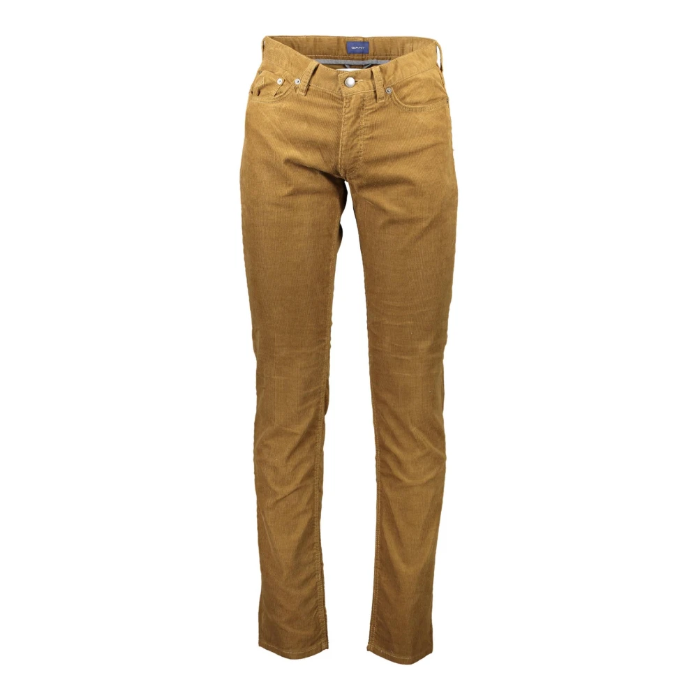 Gant Bruine Katoenen Jeansbroek Brown Heren