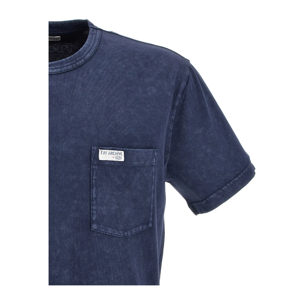 Fay T-Shirts Blue Heren