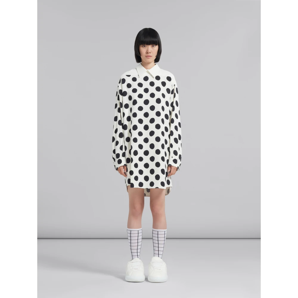 Marni Polkadot overhemdjurk Multicolor Dames