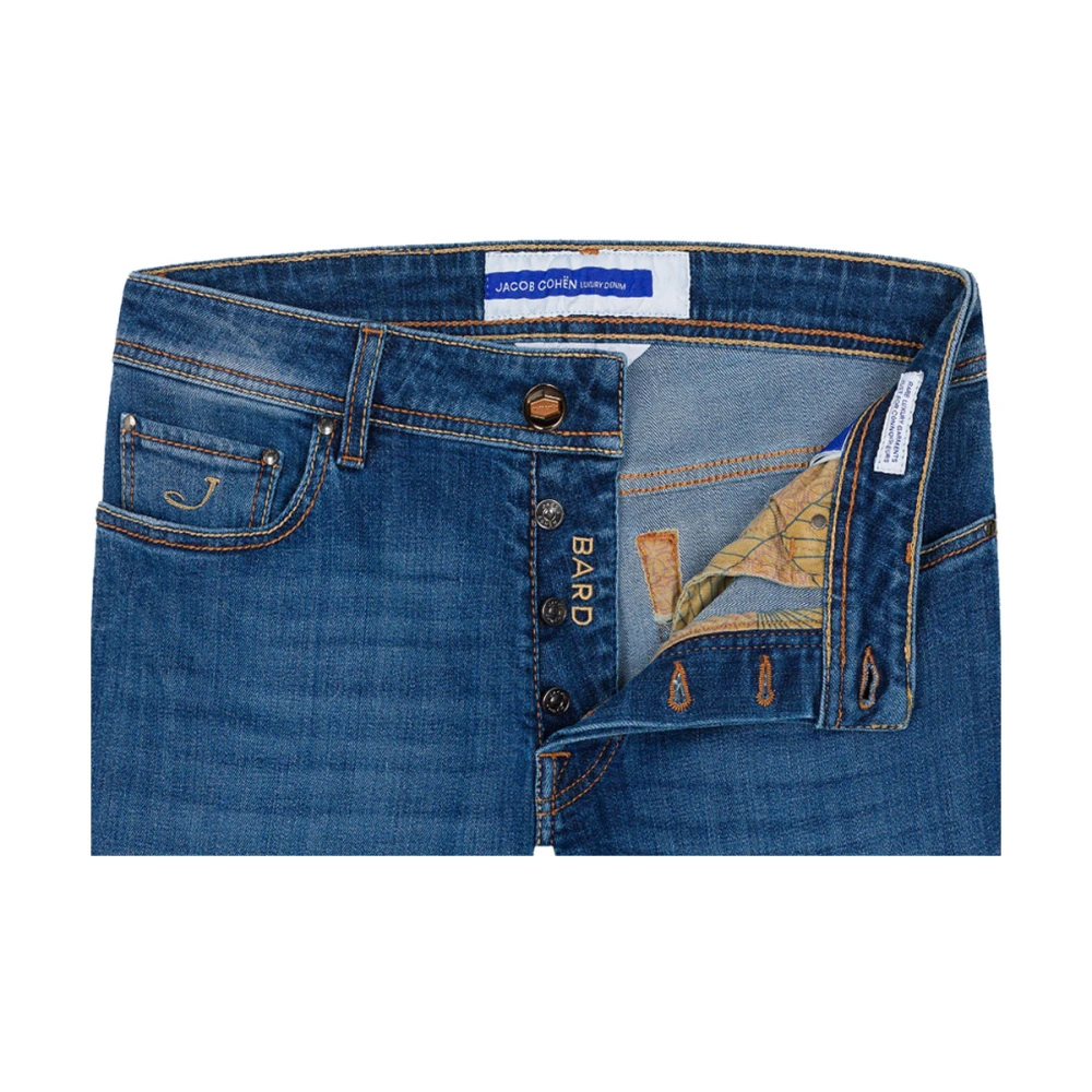 Jacob Cohën Slim Fit Bard Jeans Made in Italy Blue Heren