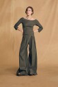 soto-pantalon-en-lin-vert-fonce