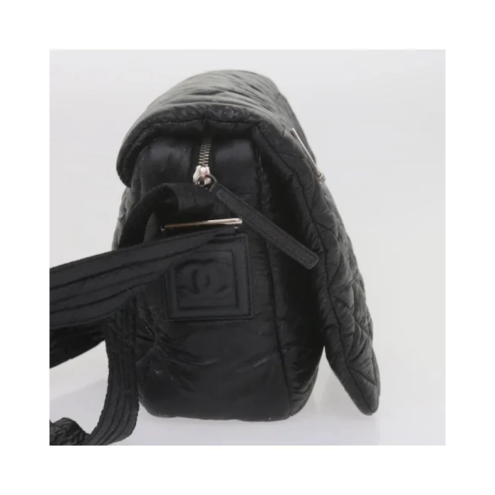 Chanel Vintage Pre-owned Nylon shoulder-bags Black Dames