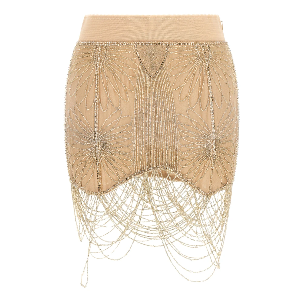 The Attico , Short Skirts, Female, Beige, S, Mini Skirt