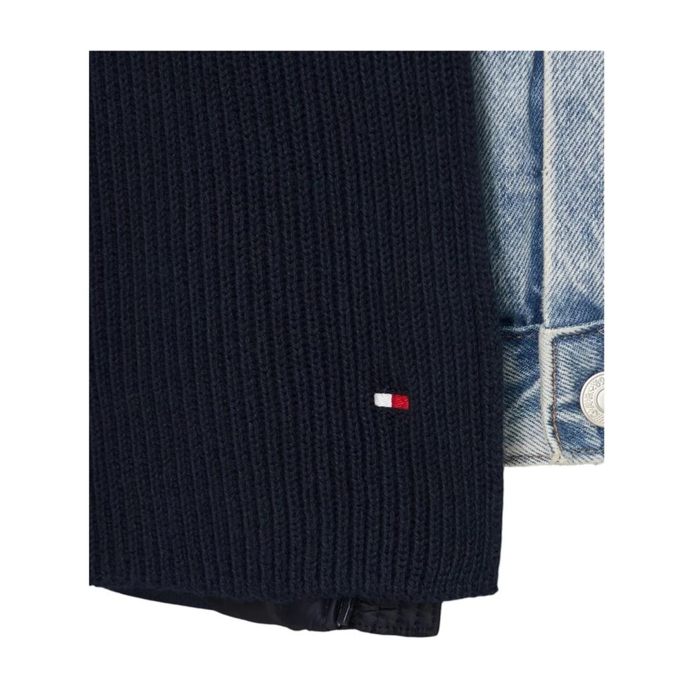 Tommy Hilfiger Blauwe Katoenen Sjaal Mannen Collectie Blue Heren