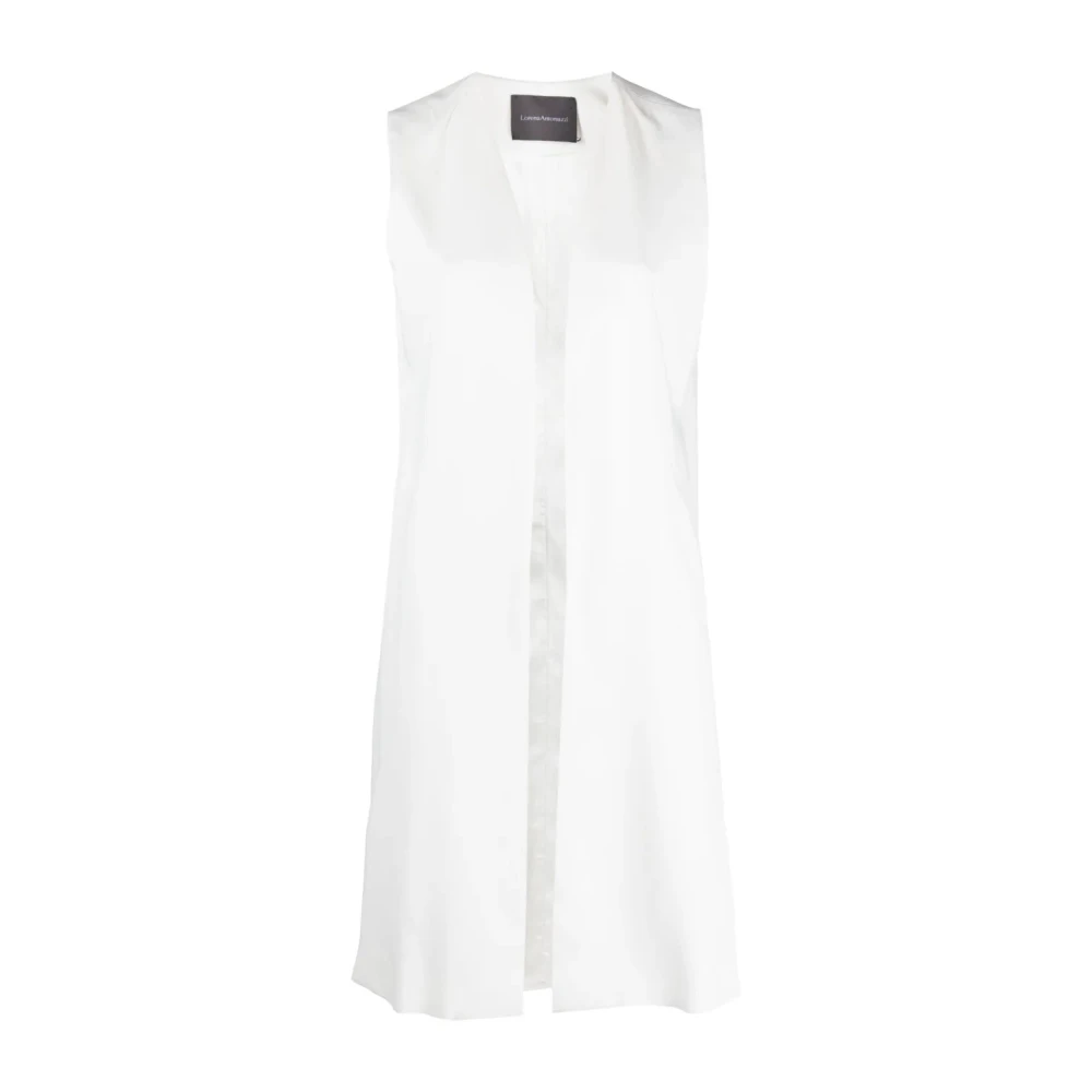 Lorena Antoniazzi White V-Neck Midi Dress - Female - Midi Dresses - S - Dresses