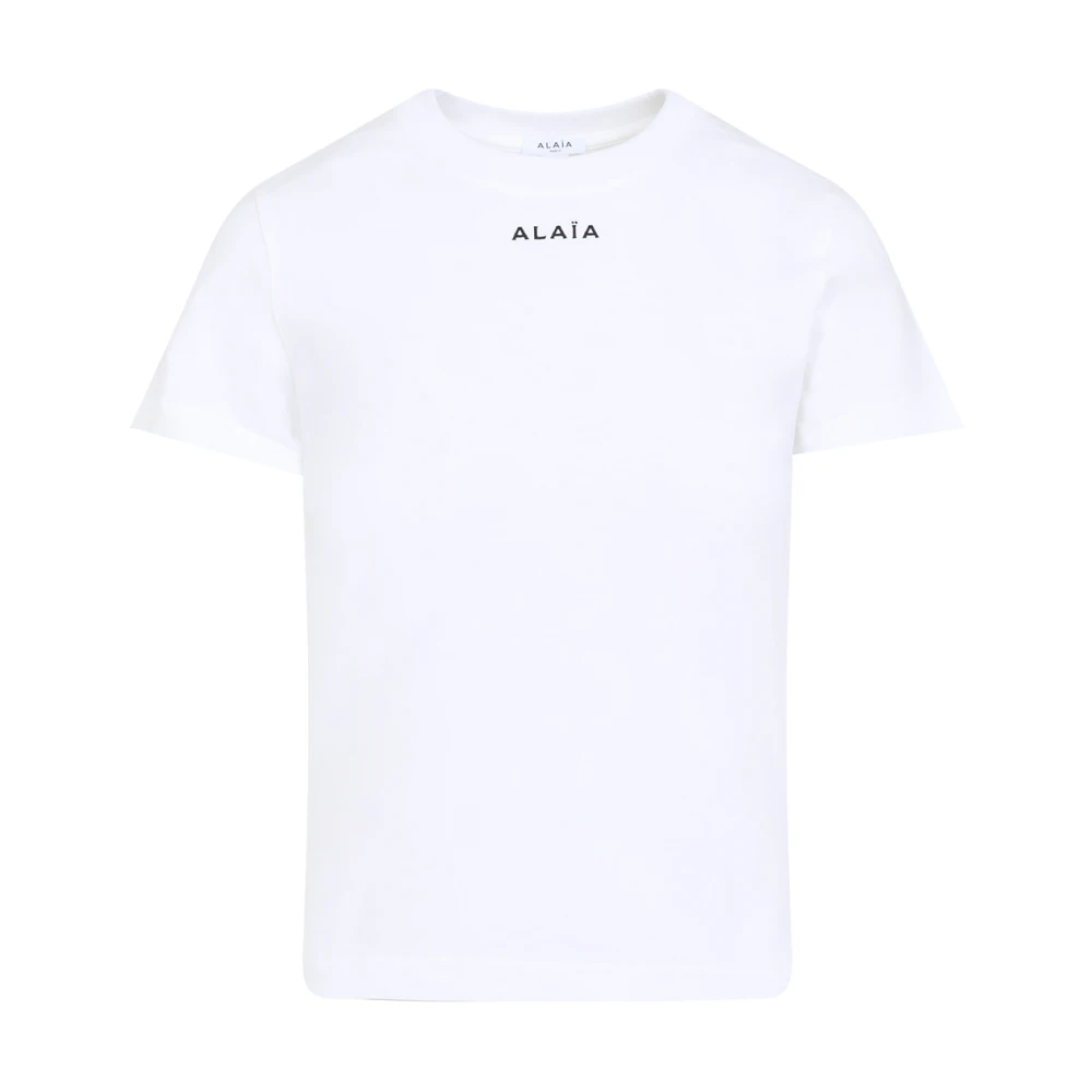 Alaïa Witte T-shirt voor vrouwen White Dames