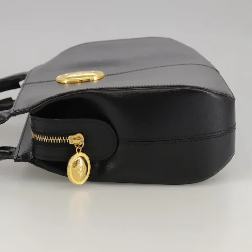 Dior Vintage Pre-owned Leather dior-bags Black Dames