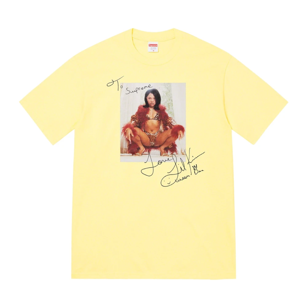 Supreme Beperkte oplage Lil Kim Tee Geel Yellow Heren