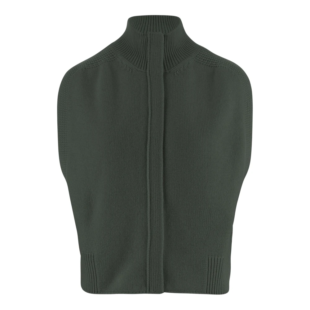 Sa Su Phi, Vests, female, Green, Size: XL Cashmere Sleeveless Sweater
