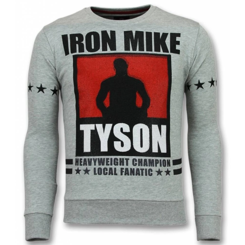 Local Fanatic Mike Tyson Iron Sweater - Tjocktröja Herr - 11-6306G Gray, Herr