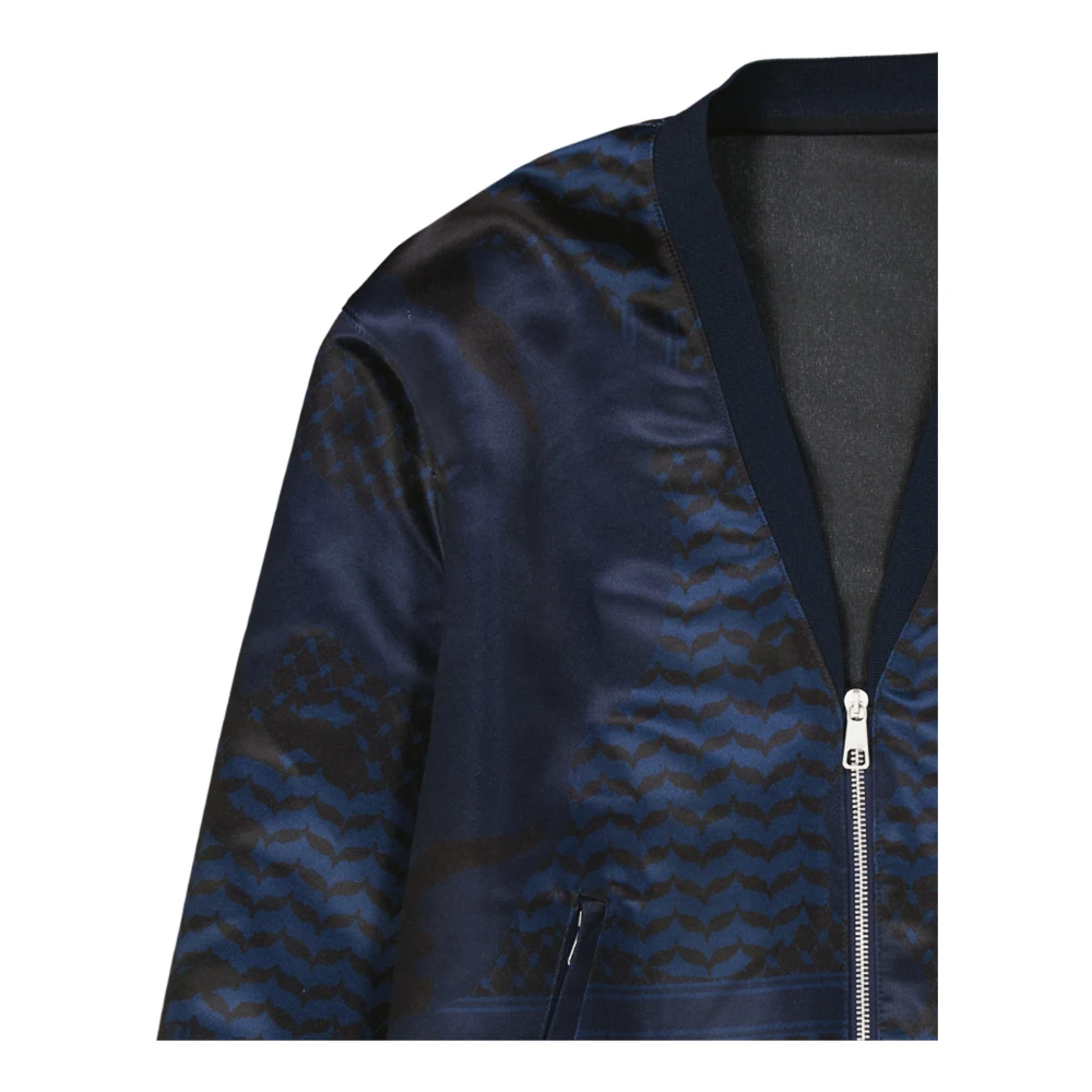 Neil Barrett Bomberjack met Ribboorden Blue Heren