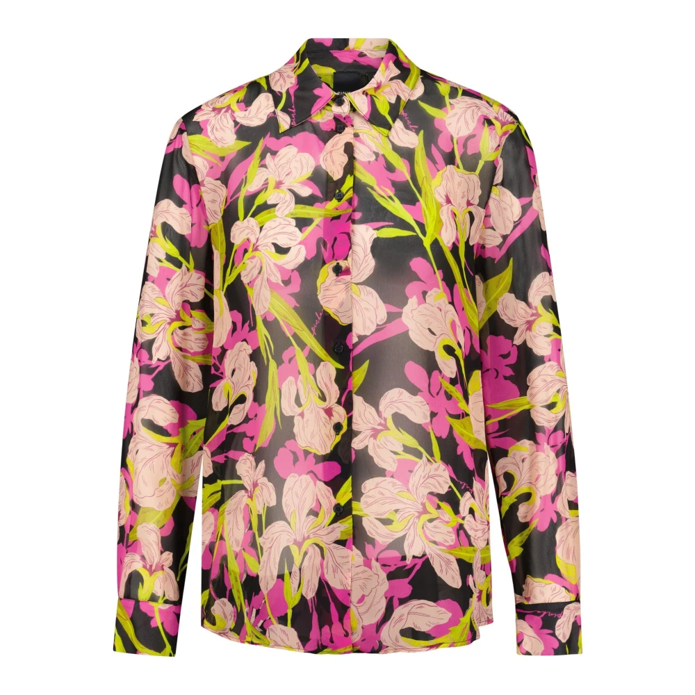 Pinko Donna Multicolor Blusa In Viscosa Con Stampa Floreale