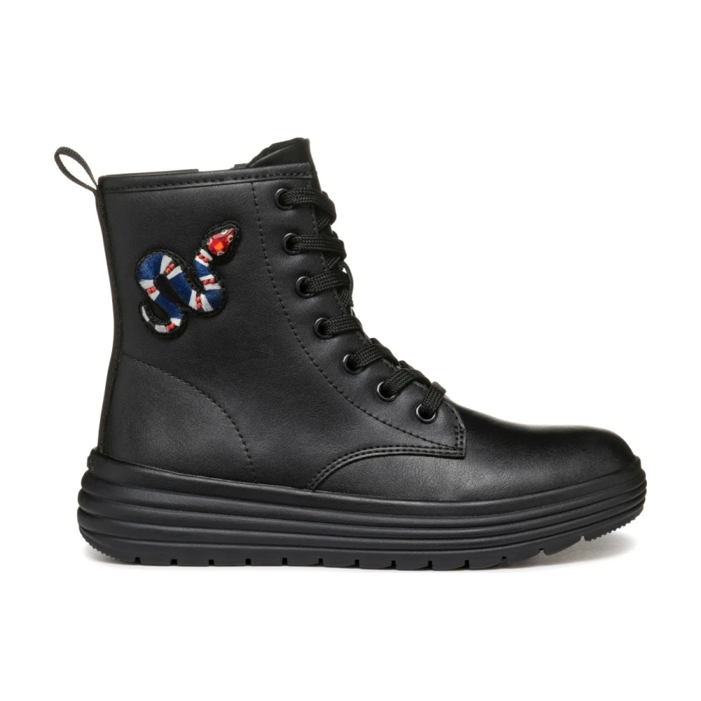 Geox Girls Black Kids Boots Phaolae Size 36 Eu