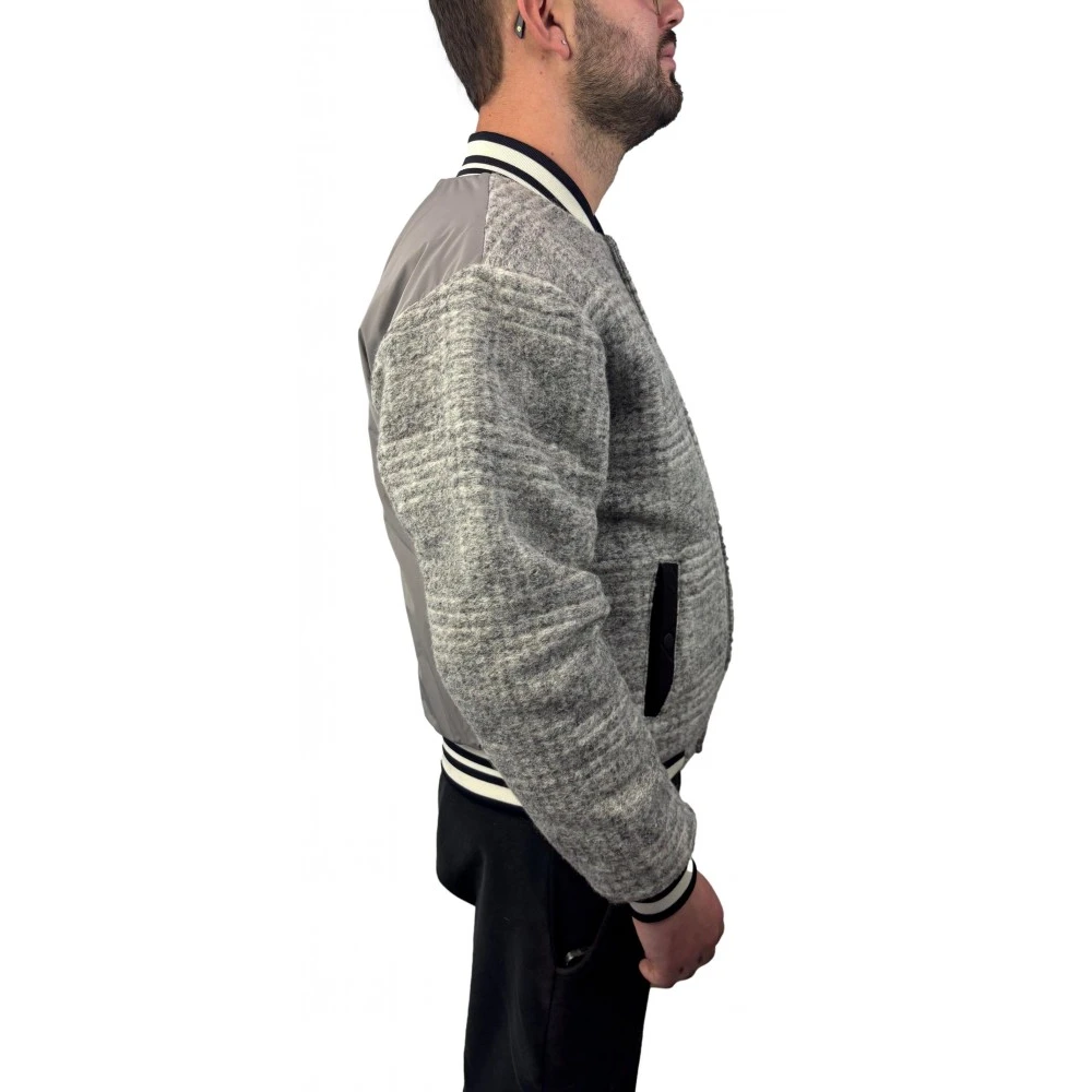 Pmds Stijlvolle Jas voor Mannen Gray Heren