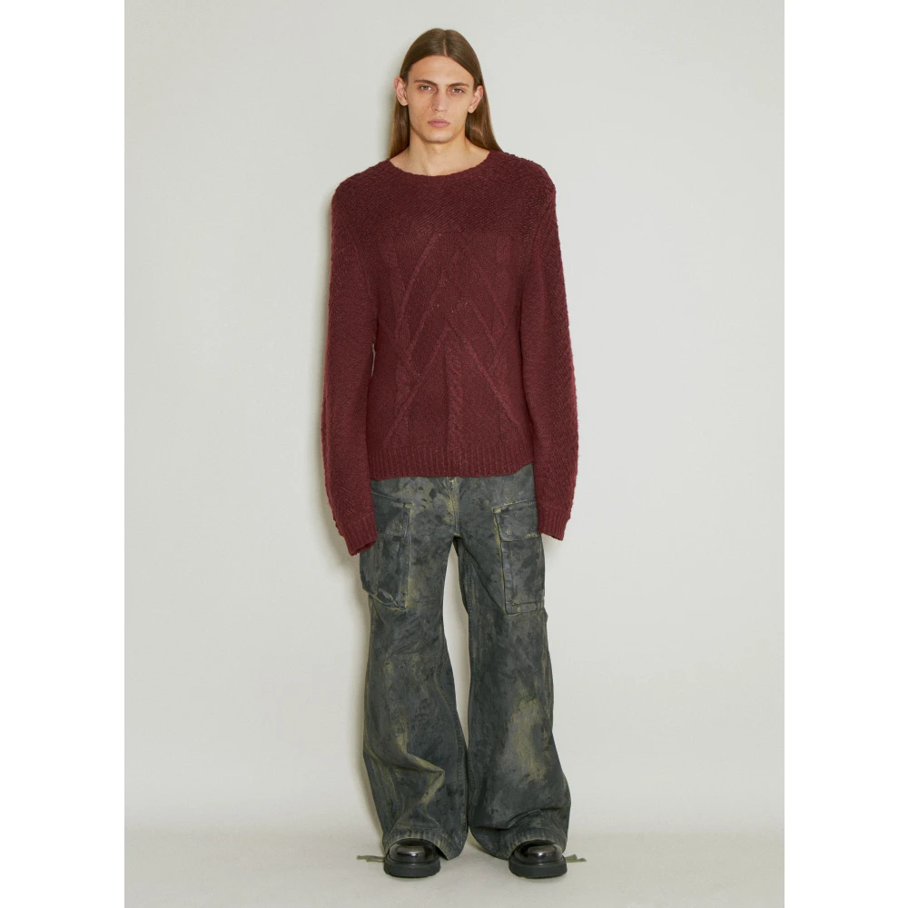 Guess Looptrui in kabelbreisel Red Heren