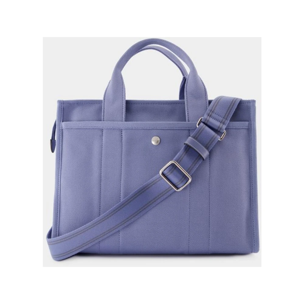 Coach Blauwe Katoenen Cargo Tote met Handvatten Blue Dames