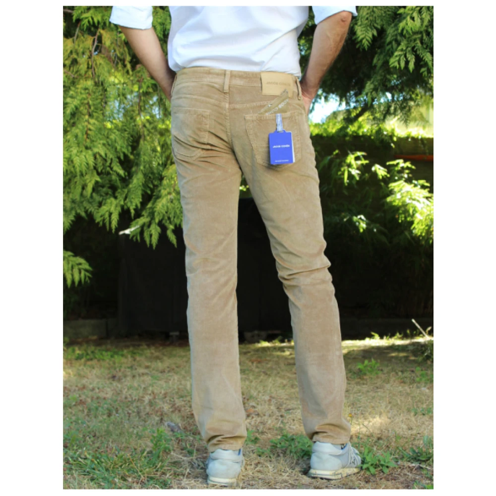 Jacob Cohën Ribfluwelen broek Beige Heren