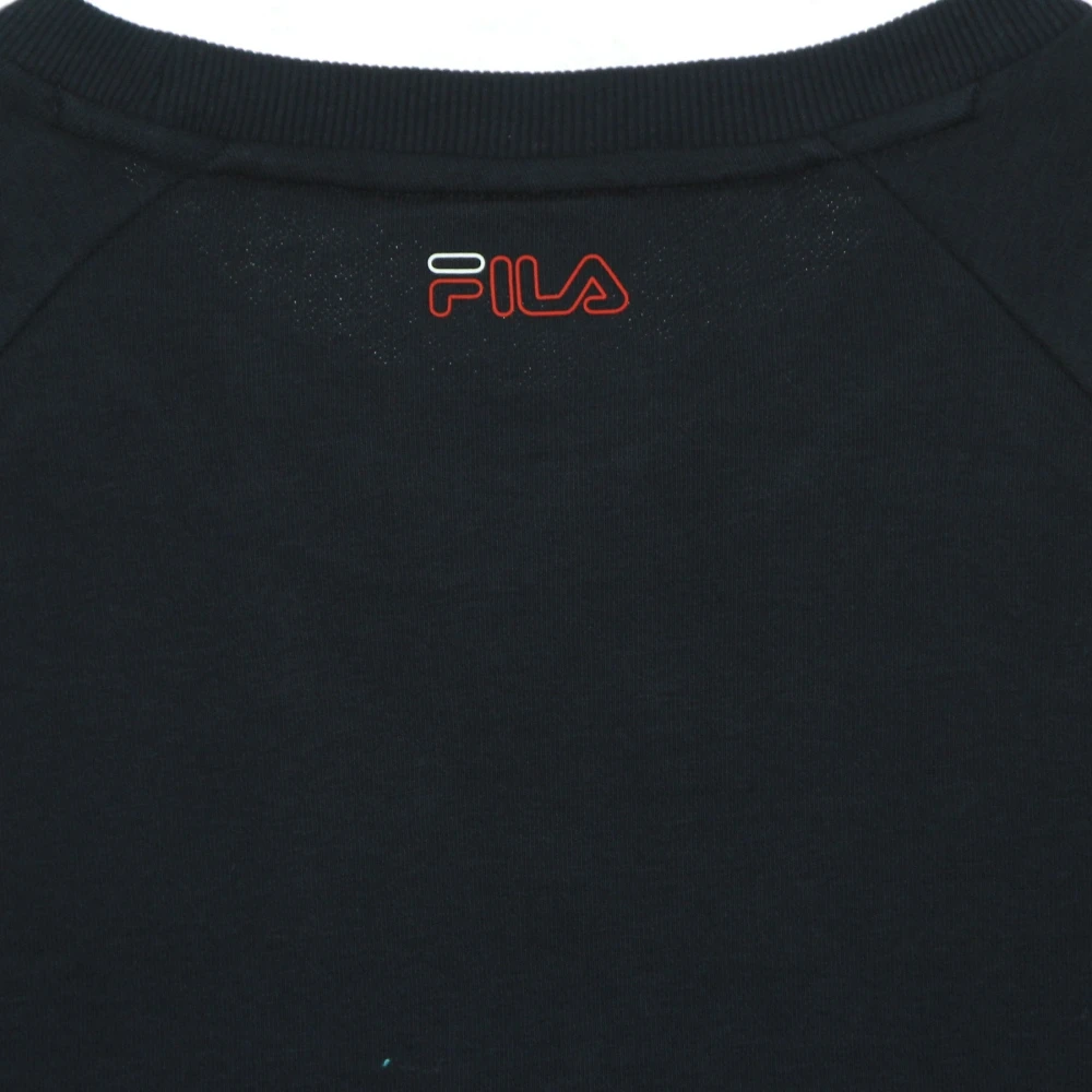 Fila Kleur Blok Crewneck Sweatshirt Lichtgewicht Multicolor Heren
