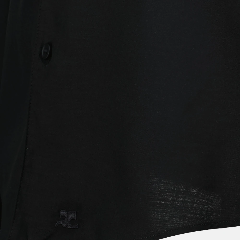 Courrèges Zwarte Katoenen Overhemd AC Black Heren