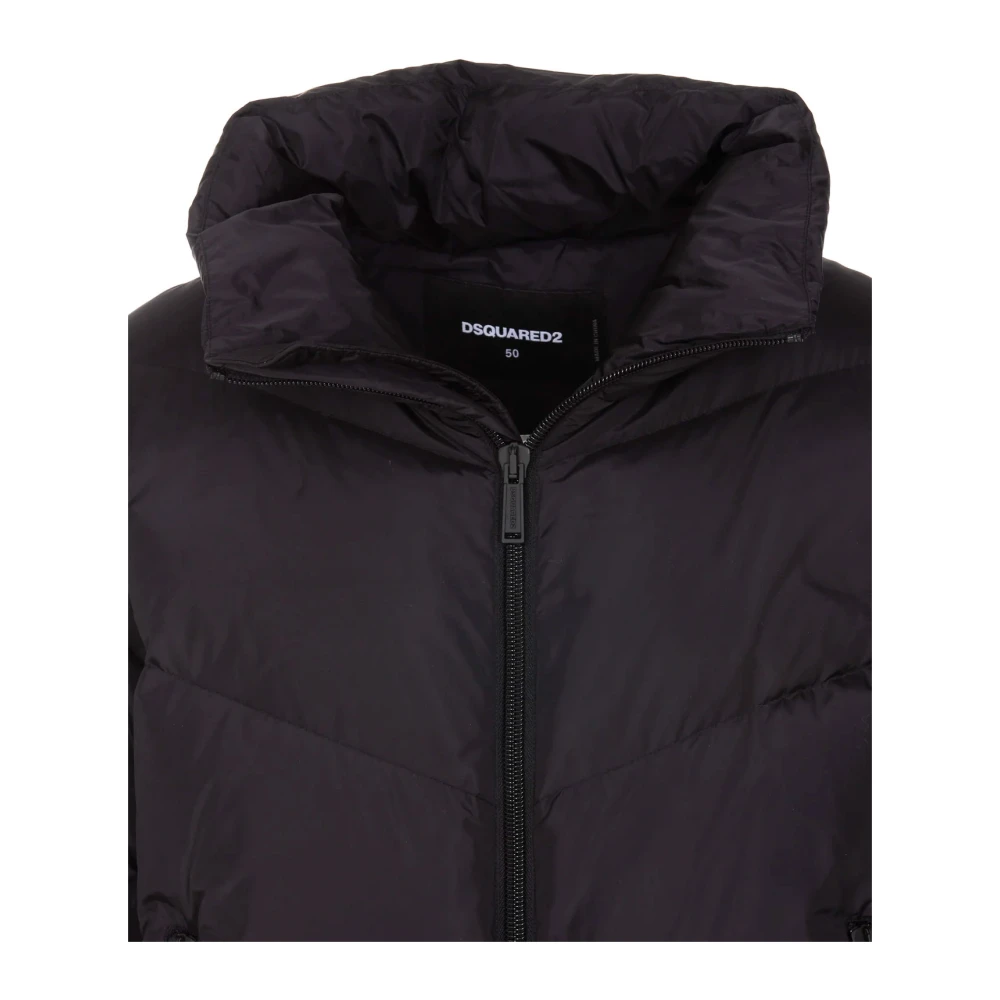 Dsquared2 Stijlvolle Winterjas voor Mannen Black Heren