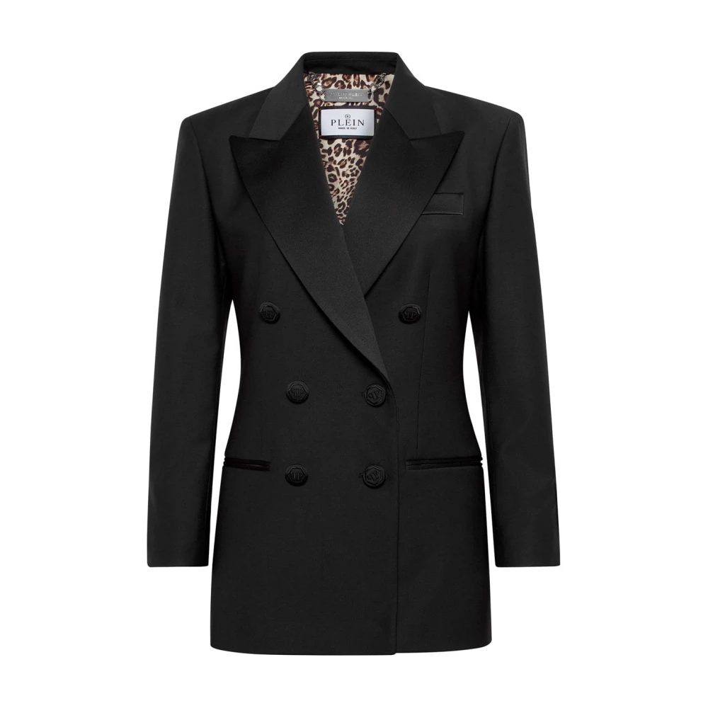 Philipp Plein Stijlvolle Blazer met Uniek Ontwerp Black Dames